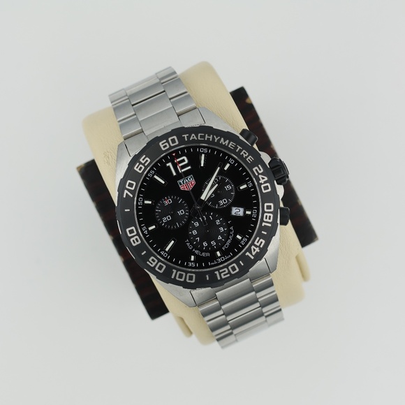 Tag Heuer CAZ1010.BA0842 Mens Formula 1 Watch Black Silver Chronograph Stainless - Picture 8 of 16
